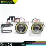 Car Cob Fog Light With Led Angel Eyes