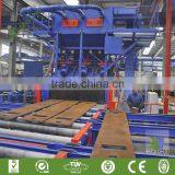 Steel Plate Surface Automatic Pre-treatment Line/Steel Plate Shot Blasting Machine