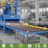 H Beam Shot Blasting Machine / Roller Conveyor H Beam Sandblaster