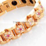 Health Care Stainless Steel Bio Magnet Energy Germanium Titanium Bracelet For Sale 2016 thumbnail-2