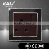 Acrylic plate wall mounted electric light 15 a 3 pin switched socket plug with South Africa standard
