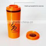 400 ml Food Grade PP Plastic Vacuum Bottle With Tea Holder thumbnail-2