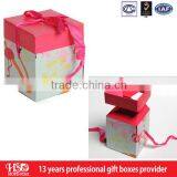 Luxury 2015 Folding Box With Ribbon Gift Packaging