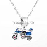 Motorcycle Charms Fashional Cool Silver Unique Pendants thumbnail-3