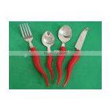 Stainless Steel Cutlery With Chilli Handle thumbnail-1