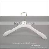 HH White Round Shoulder 17" Adult Man Woman Top Jacket Cloth Plastic Hangers thumbnail-1