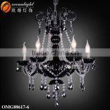 Brass Color 2014 Unique Clear Theresa Crystal Chandelier Lightings With Shade for Europe OMC9007 thumbnail-5