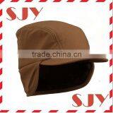 6 Panel Men's Ear Flap Cap Custom Earflap Baseball Cap thumbnail-5
