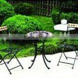 Metal Folded Mosaic Bistro Set thumbnail-1