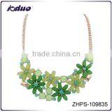 2016 Wholesale Fashion Fresh Flower Statement Necklace thumbnail-1