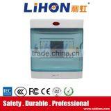 Matel Din Rail Plastic Outdoor Electrical Distribution Box With Light