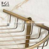 Wall Mounted Bathroom Sanitary Fittings Antique Bronze Brass Hanging Storage Basket thumbnail-3