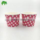 Frozen Paper Bowl Single Wall Paper Cup With Double PE Plastic Lid China Made thumbnail-2