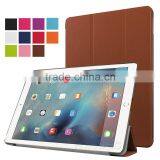 China Factory OEM Logo Three Floding Stand PU Leather Case Cover for Apple IPad Pro 9.7 thumbnail-1