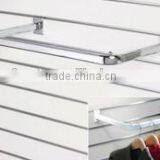 K47 Chrome Metal Hook Iron Clothes Display Shelf Bracket for Slatwall