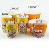 Disposable Custom Printed Paper Popcorn Bucket thumbnail-1