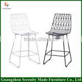 2016 Best Selling Replica Furniture Rose Gold Metal Bar Stool Chair Supplier