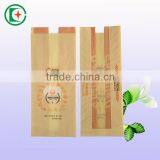 Poly lined kraft paper bag greaseproof bread paper bag with window