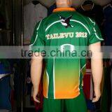 Green Color Sublimation Latest Rugby Jersey Uniform Shirts Design thumbnail-2