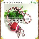 Cotton Rope With Strap A Tennis Ball Playthings Puppy Dog Toys thumbnail-1
