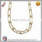 Gold Decoration Crystal And Pearl Trim For Clothing