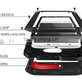 LOVE MEI Powerful Case Metal Aluminium+Gorilla Glass+ Silicon Hybrid Case for BBK VIVO XSHOT WATER PRPOOF CASE