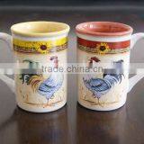 with decal mug cup/ceramic stoneware/