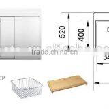 POATS PS-803 Stainless Steel Sink Size: 1160X520X200mm thumbnail-1