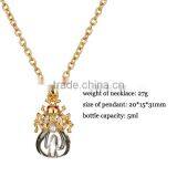 Ladybird Shape Jewelry Pendant Glass Perfume Bottle Jewelry thumbnail-1