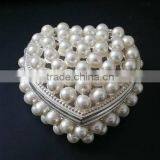 Delicate Pewter Trinket Box Beaded by Pearls thumbnail-2