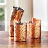 Copper Tumblers Napa Tumbler,Handmade Copper Tumbler Hammered FDA Approved thumbnail-3