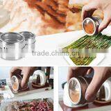 Stainless Steel Magnetic Spice Tins Set thumbnail-3