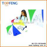 White Manual Open Cool Kids Drawing Umbrella Kids Umbrella thumbnail-3