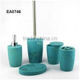 Blue Novel Polyresin Skin Care Kotion Bottle Designed for Shower Gel Bathrom Decoration thumbnail-1