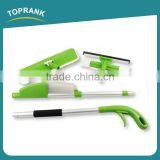 Toprank Multifuction Telescopic Aluminium Pole 2 In 1 Spray Mop Floor Cleaning Microfiber Water Spray Mop With Window Squeegee thumbnail-2