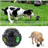Giggle Squeaky Ball Pet Dog Tough Treat Trainning Chew Sound Food Dispenser Toy thumbnail-1