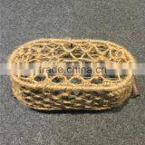 2016 Linyi Graceful Weaved Oval Hemp Rope Bread Basket for Wholesale thumbnail-4