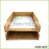 Natural Bamboo Office Desk Tray Homex-BSCI thumbnail-1