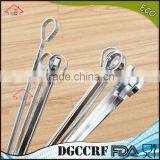 NBRSC 12-inch Stainless Steel Barbecue Skewers, Kebab Kabob Grilling BBQ Stick Skewers Set of 12 thumbnail-5