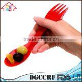 Wholesale Food Grade PP Reusable Plastic Spork With Customized Logo thumbnail-1