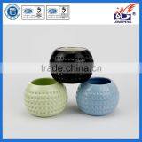 Eco-Friendly Knitted Decorative Ball Ceramic Candle Holders thumbnail-1