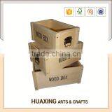 Fancy Wooden Storage Basket With Handles thumbnail-2