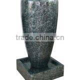 Outdoor Led Vase Fiberglass Garden Water Fountain thumbnail-1