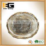 Natural Rattan Flower Basket Oval Pot Planting thumbnail-6