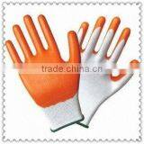 13 Gauge Orange Nitrile Gloves With White Polyester LinerJRE55 thumbnail-1