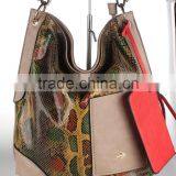 Snake Printing pu Tote Bags With Small Swing Bag Women Handbag Wholesale 2016 thumbnail-1