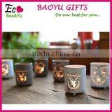 Pattern Holder Creative Gifts Iron Ornaments Wholesale Metal Crafts Christmas Candle Holder for Gifts thumbnail-1