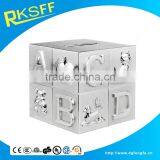 Cube Silver Alphabet and Animal Money Bank/coin Bank Box for Kid Christmas Gift thumbnail-1
