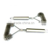 Wholesale factory 12'' bbq cleaning brush brass wire BBQ Grill cleaning brush BBQ grill brush