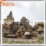 High Quality Large Rockery Fiberglass Waterfalls Natural Stone Garden Fountain Outdoor thumbnail-4